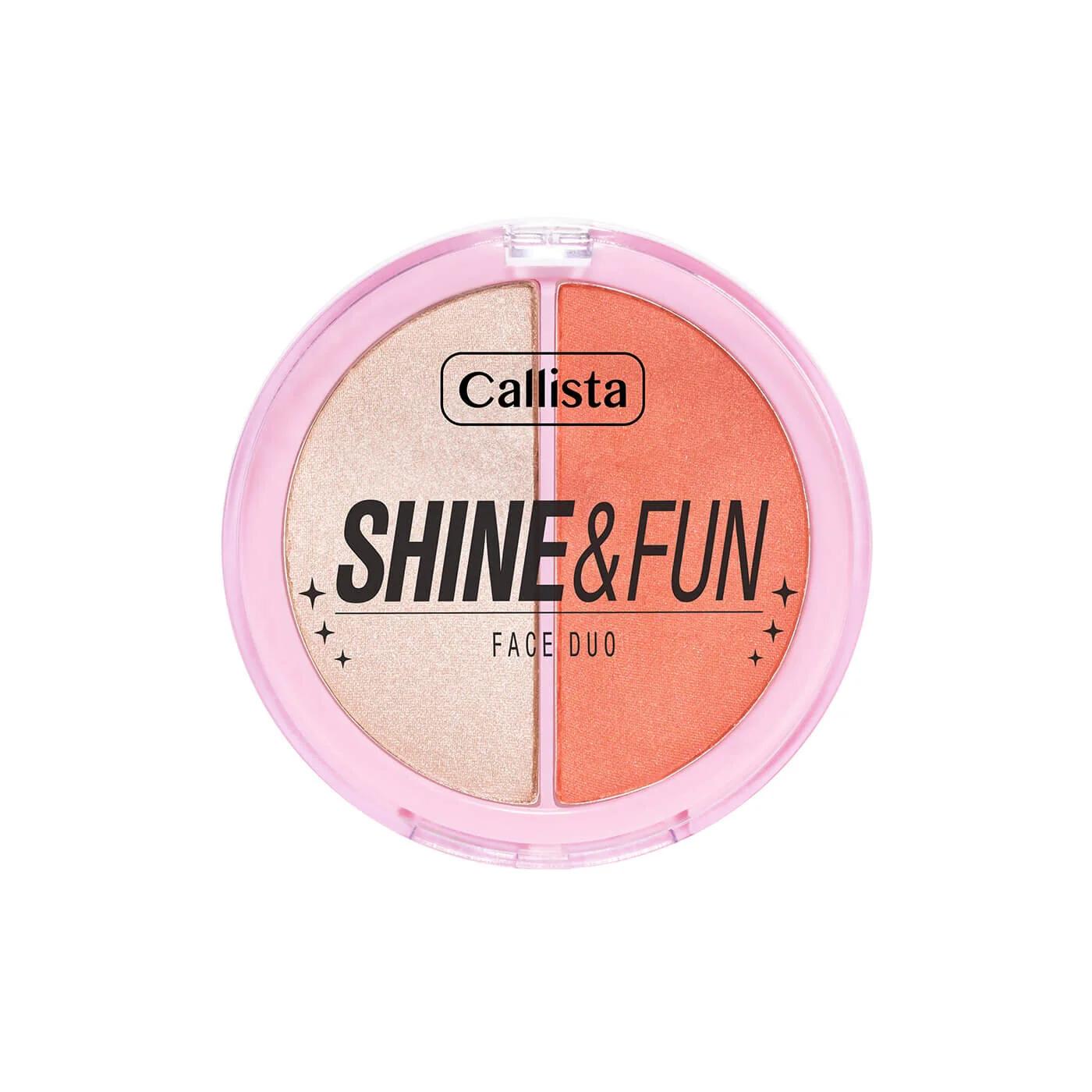 Callista Shine Fun Face Duo Blush & Highlighter Palette 120