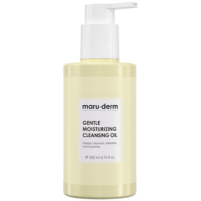 Maruderm Cleansing Oil: Gentle & Moisturizing Face & Body Makeup Remover for Double Cleansing - Fragrance, SLES, SLS Free