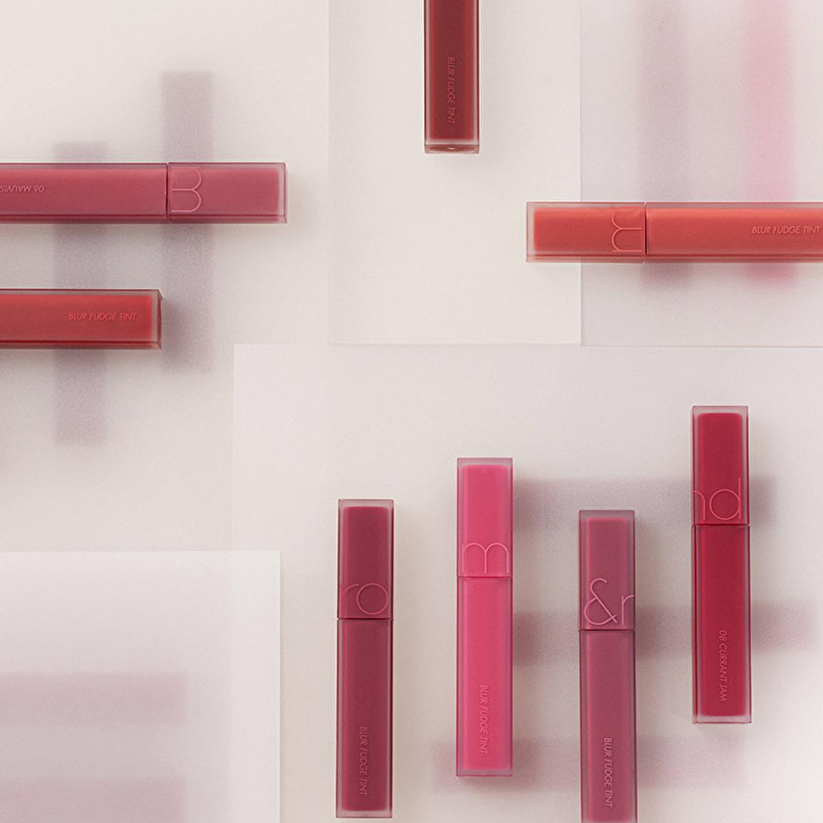 rom&nd Blur Fudge Tint Liquid Matte Lipstick - Long-Lasting Matte Lip Tint for Smooth, Non-Drying Lips