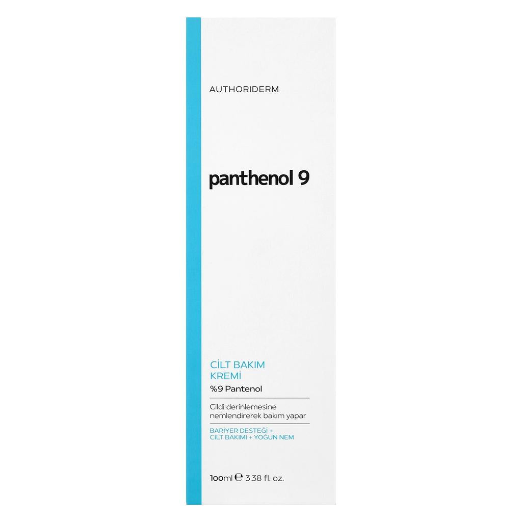 Authoriderm Panthenol 9% Skin Care Cream Soothing Moisturizer 100 ml