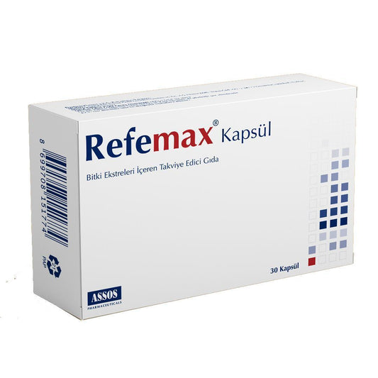 Refemax Dietary Supplement Capsules - 30 Count with Soya Bean Extract, St. John's Wort & Vitamin E