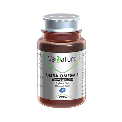 VeNatura Ultra Omega 3: Fish Oil - 30 Easy-to-Swallow Capsules