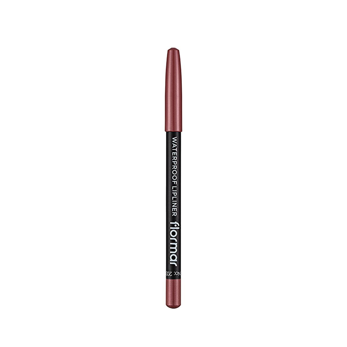 Flormar Mat Lip Liner - Waterproof, Long-Lasting, Matte Finish, 203 Subdued Pink