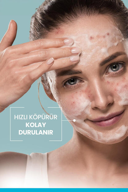 Ducray Keracnyl Cleansing Gel for Acne-Prone Skin - Gentle, Non-Drying, Myrtacine Enriched - 13.53 fl oz