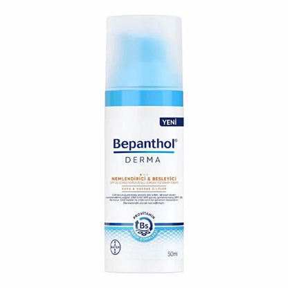 Bepanthol Derma Moisturizing Face Cream - Daily Hydration for Dry, Sensitive Skin - Non-Greasy, Hypoallergenic Formula