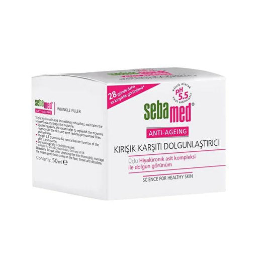 Sebamed Anti-aging Moisturizing Cream with Hyaluron Complex - Hydrating, Wrinkle Reduction Cream for Dry and Mature Skin