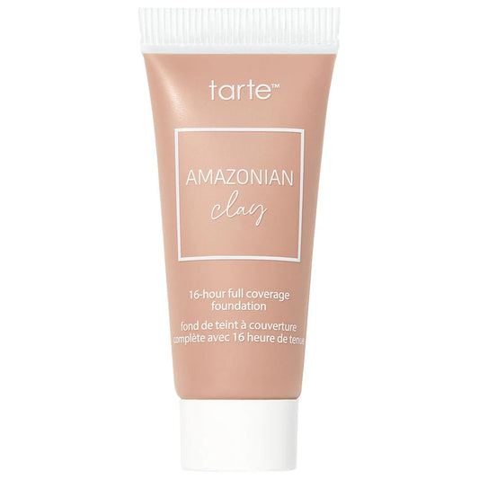 Glossier Mini Amazonian Clay 16-Hour Full Coverage Foundation - Long-Lasting, Matte Finish Makeup for Flawless Skin