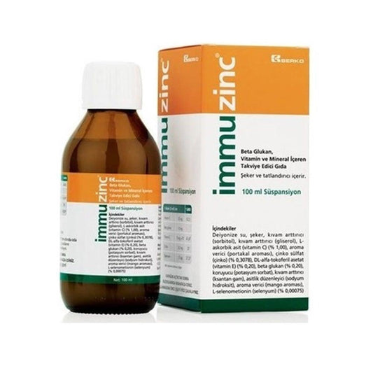 _mmuzinc Dietary Supplement - Immune System Support with Beta Glukan, Vitamin C, Zinc - 3.38 fl oz Liquid Vitamin