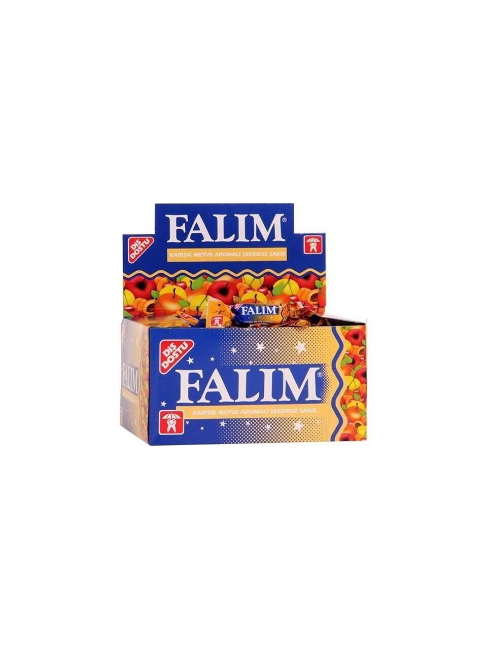 Falim Mixed Fruit Sugar-Free Chewing Gum 100 Pieces