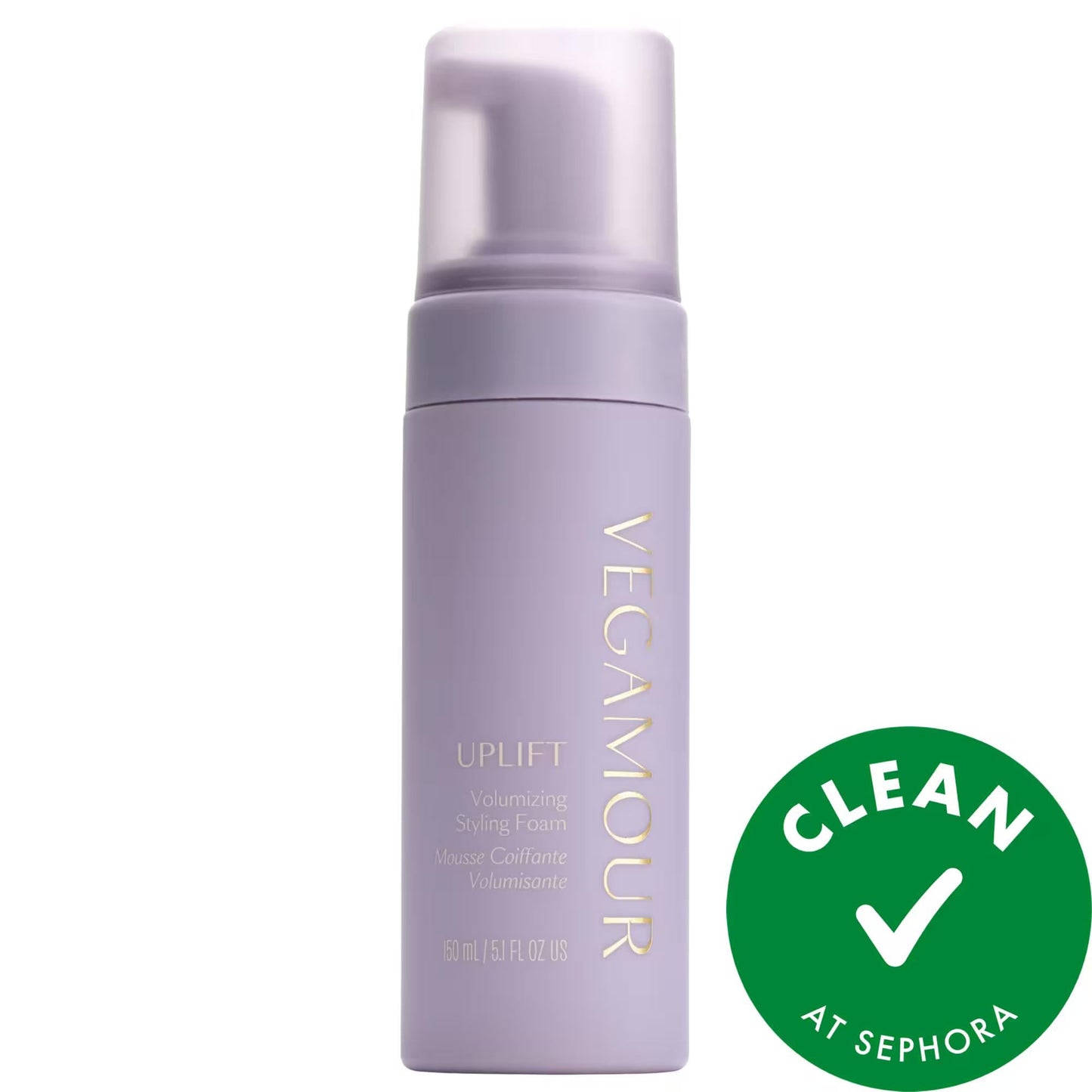 UPLIFT Volumizing Styling Foam: 24H Volume, Heat Protectant, Thickening for Fine, Thin Hair - Clean, Cruelty Free Volumizer