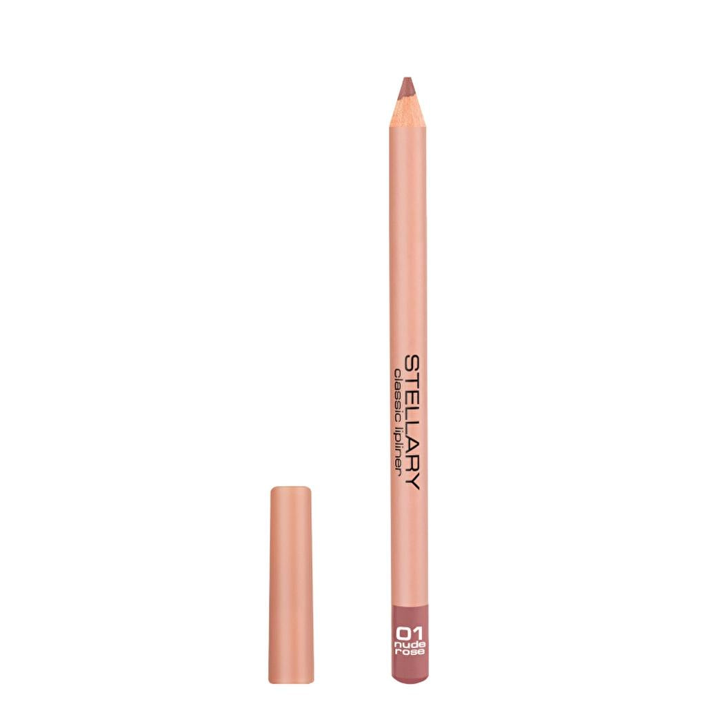 Stellary Lip Liner 01 Nude Rose High Pigment Pencil