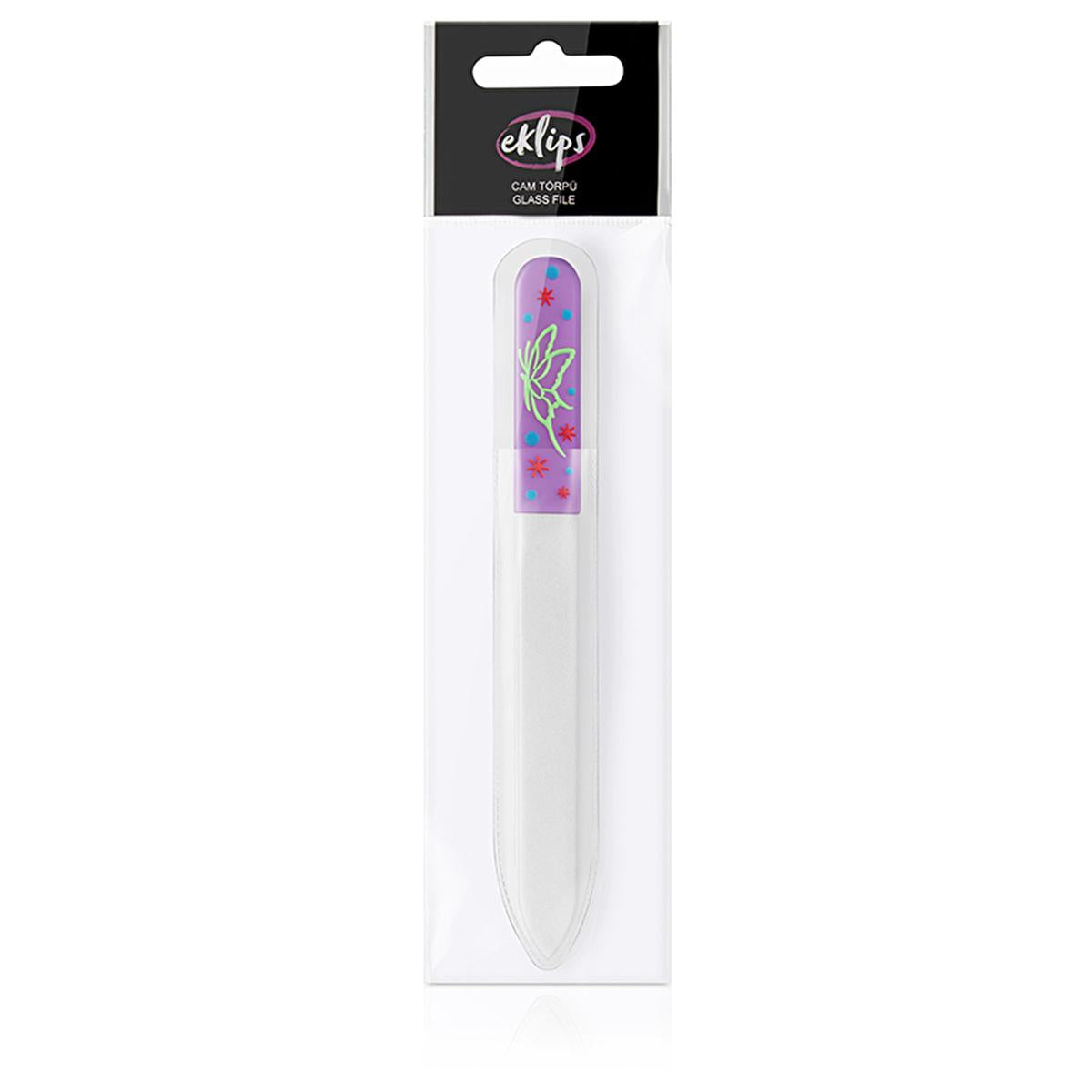 Eklips Glass Nail File AC84229S - Double-Sided Nail Care Tool for Gentle Shaping and Hygiene