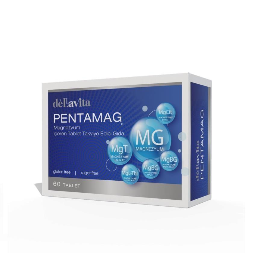 Dellavita Pentamag Magnesium Supplement - 60 Tablets