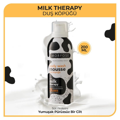 Morfose Milk Therapy Creamy Body Wash Foam 200 ml