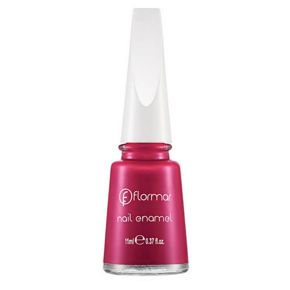 Flormar Nail Enamel 409 Purple With Pink Shiny Nail Polish