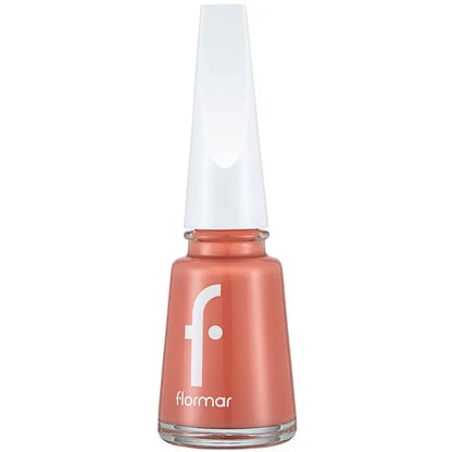 Flormar Nail Enamel Glossy Nail Polish in 011 Tender Salmon