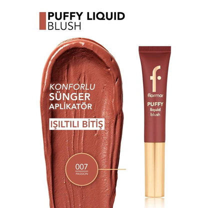 Flormar Puffy Liquid Blush 007 Natural Glow 10ml