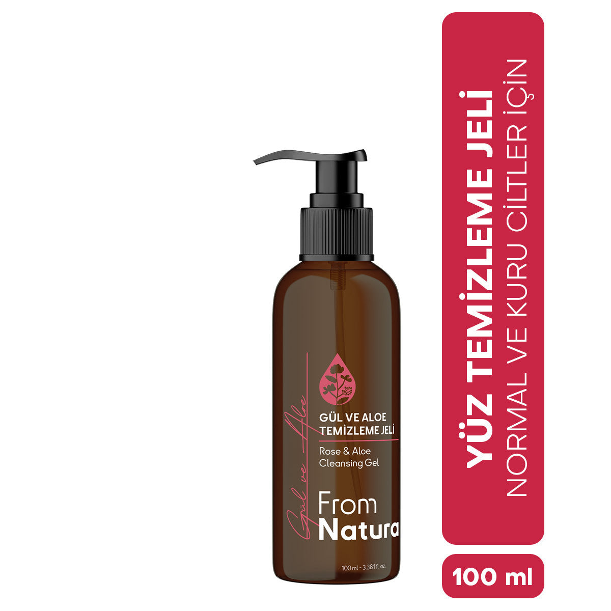 From Natura Rose & Aloe Cleansing Gel for Radiant Skin 100 ml