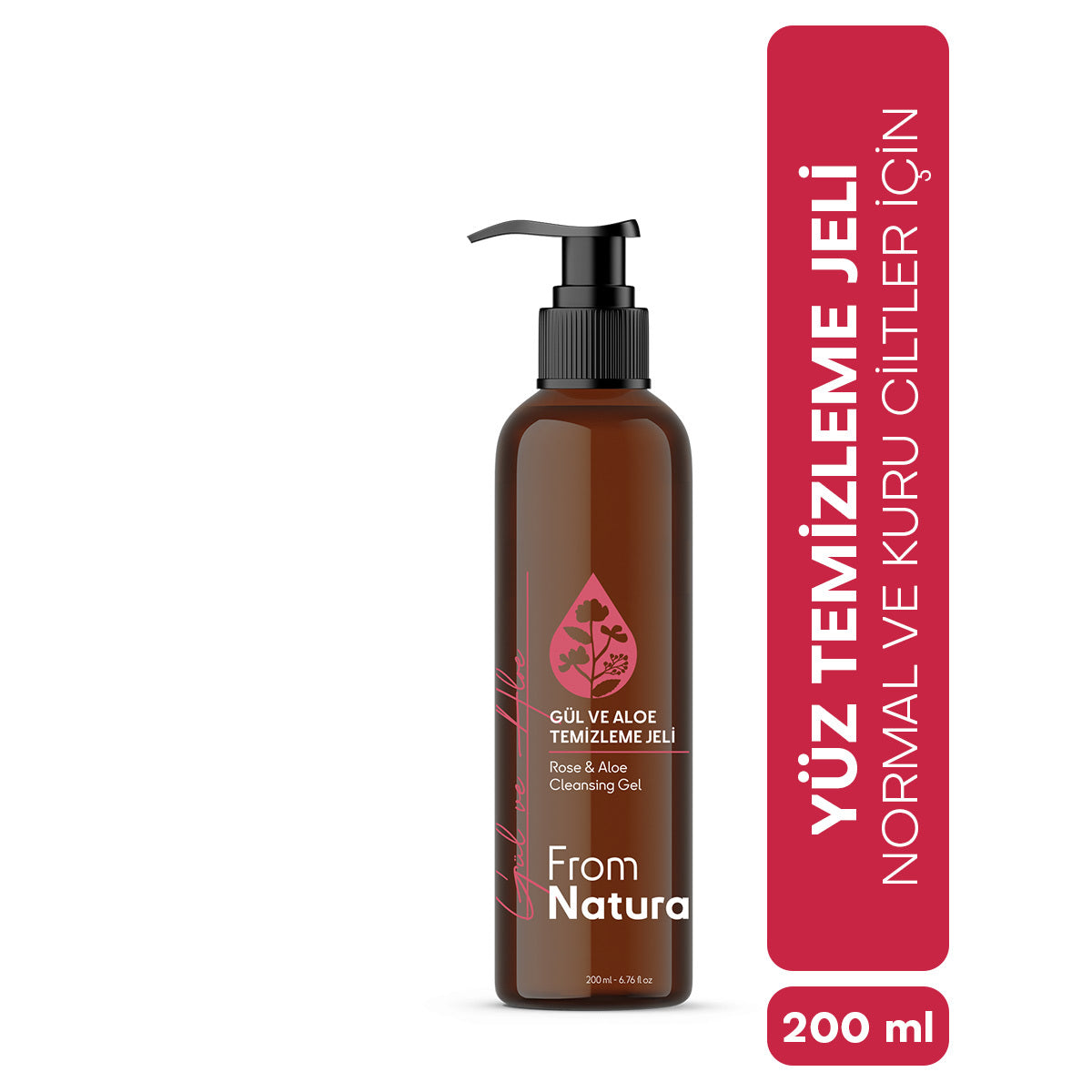 From Natura Rose & Aloe Cleansing Gel for Radiant Skin 200 ml