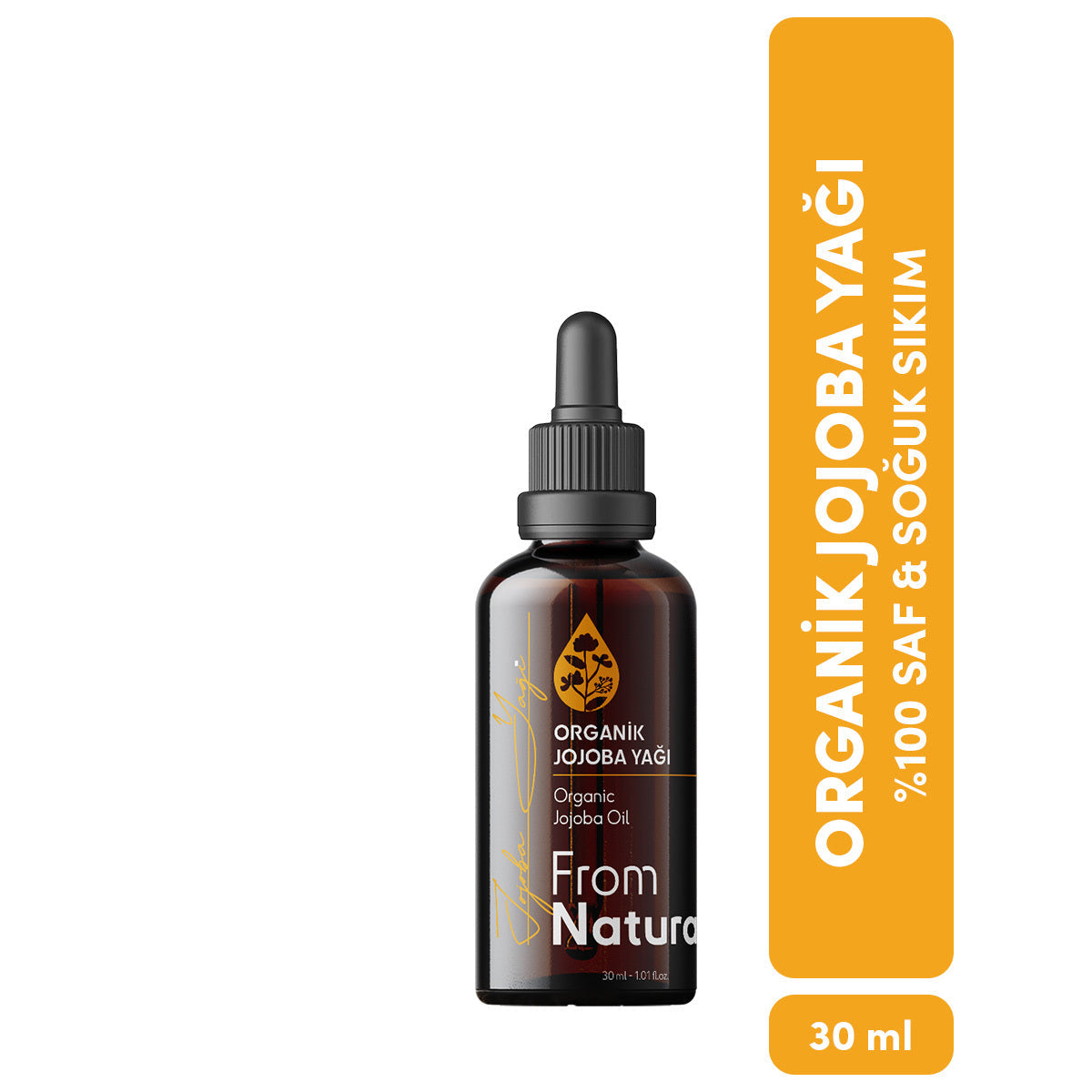 From Natura Organic Cold-Pressed Jojoba Oil for Radiant Skin 30 ml