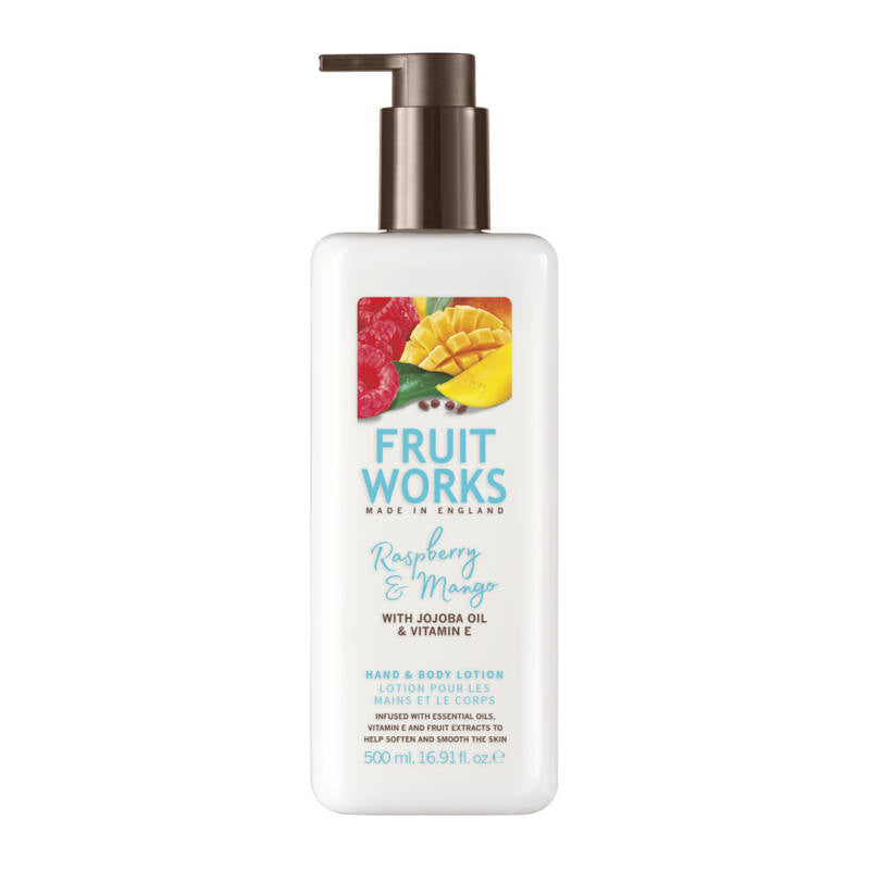 Fruit Works Raspberry & Mango Hand & Body Lotion 500ml