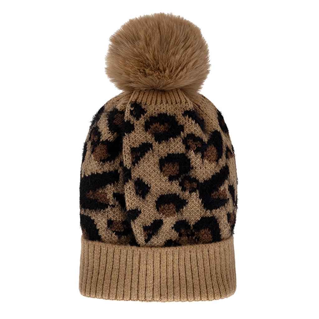 Eklips Leopard Print Beanie for Warm Styling
