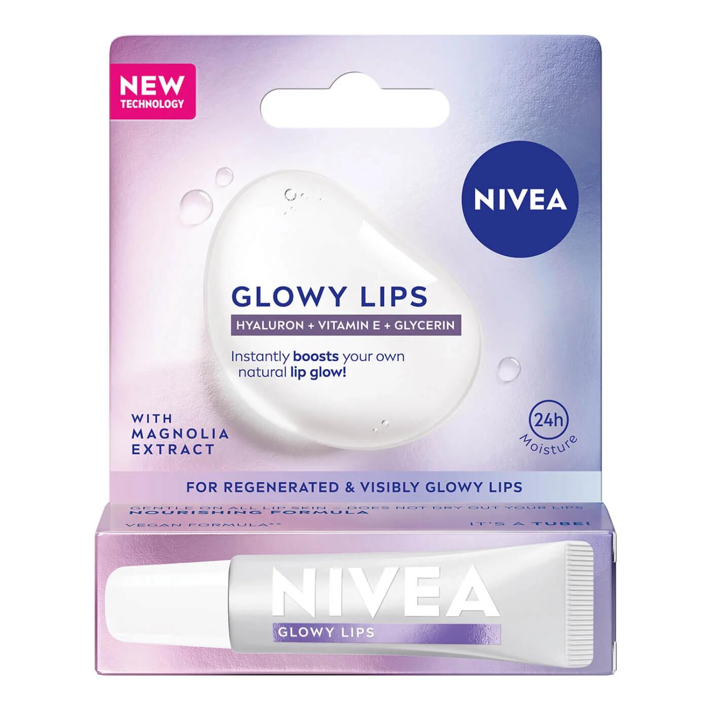 Nivea Glowy Lips Hydrating Lip Balm for Glossy Shine 1 pc