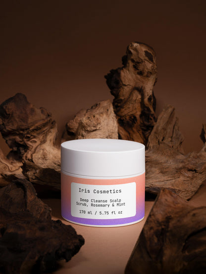 Iris Cosmetics Deep Cleanse Scalp Scrub, Rosemary & Mint