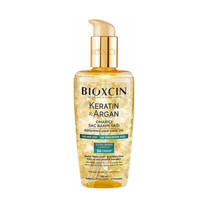 Bioxcin Keratin & Argan Hair Care Oil - Nourishing, Repairing, and Moisturizing for Damaged Hair