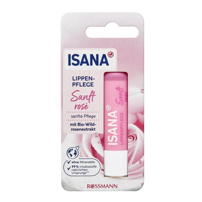 Isana Wild Rose Oil Lip Balm for Hydrated Lips 4.8g