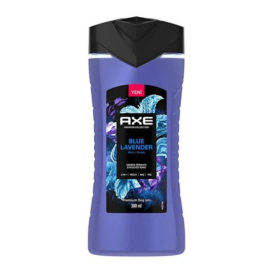Axe Premium Collection 3-in-1 Blue Lavender Shower Gel for Men - Refreshing, Cleansing, and Energizing