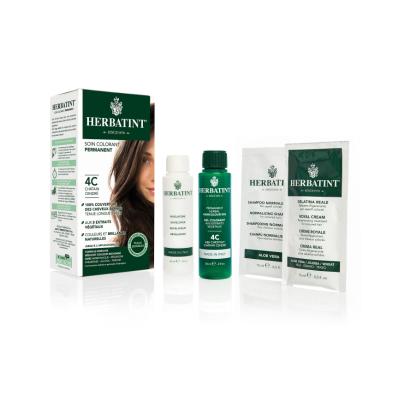 Herbatint Ash Chestnut 4C Hair Dye: Natural, Ammonia-Free Hair Color for Sensitive Scalp & Grey Coverage