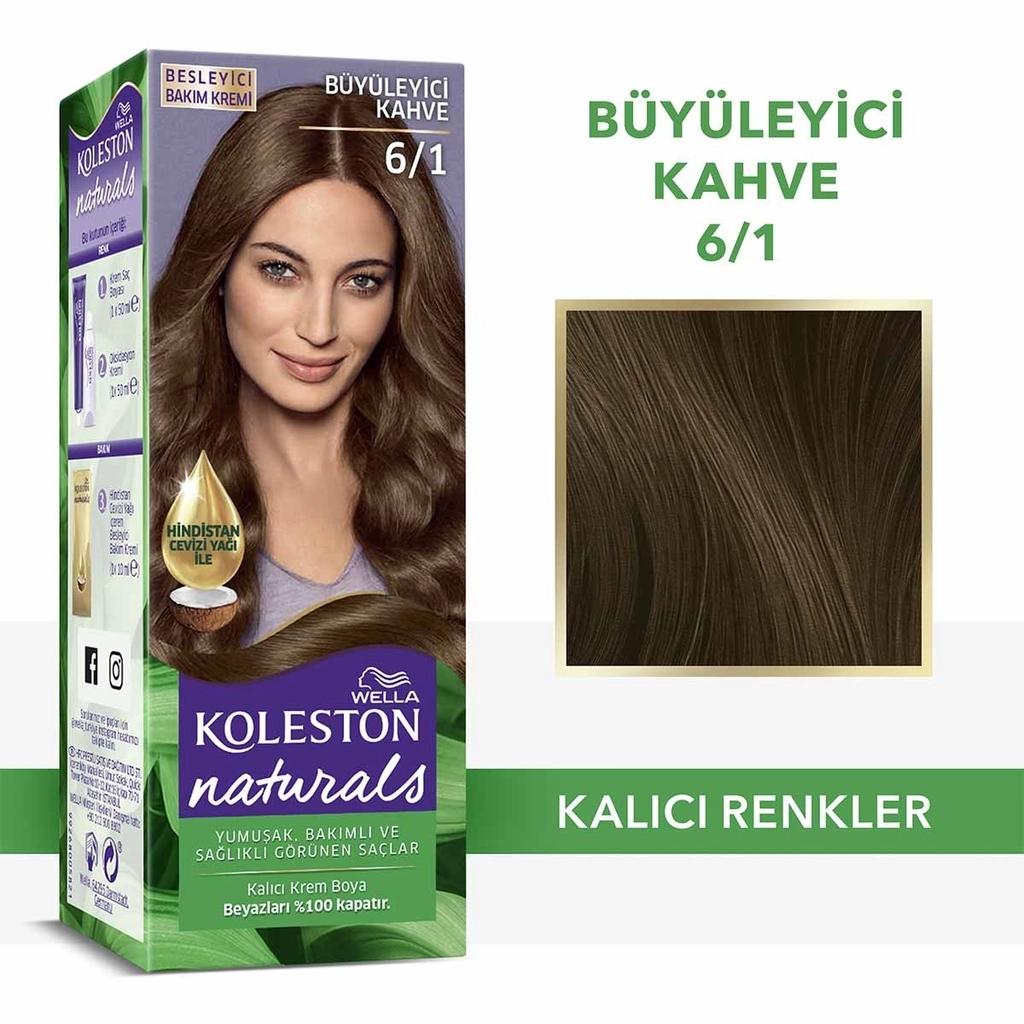Wella Koleston Naturals Hair Color 6/1 Dark Ash Blonde