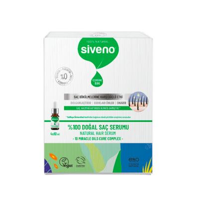 Siveno Natural Hair Loss Serum - Plant-Based Treatment | 4x10 ml