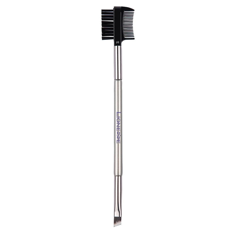 Lionesse Silver Collection Dual-Sided Brow & Eyeshadow Brush