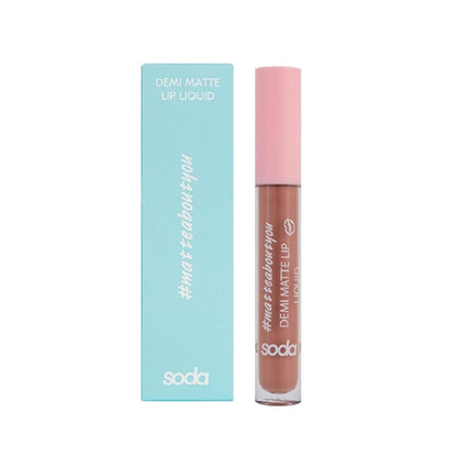 Soda Liquid Lipstick - Demi Matte Finish, Long Lasting Lip Color for Women