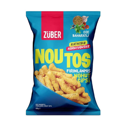 Zuber Noutos Aegean Herb Baked Chickpea Chips Snack 55g