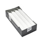 Rubin Licht White Taper Candles for Elegant Dining 8-Pack