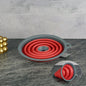 Tohana Dual Color Collapsible Funnel: Space-Saving, BPA-Free Kitchen Essential - Folding Accordion Design