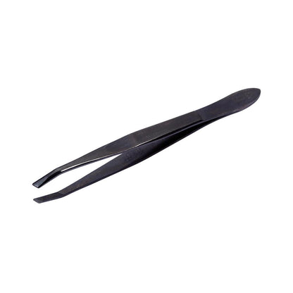 Solingen Slanted Tip Tweezers in Matte Black (1 pc)