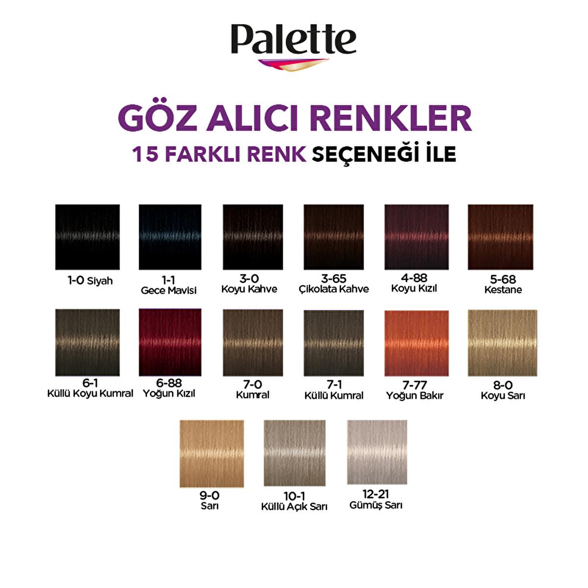 Palette KŸllŸ Koyu Kumral: Cool Ash Dark Blonde Hair Dye with Keratin & Nourishing Oils - Intense, Long-Lasting Color & Shine