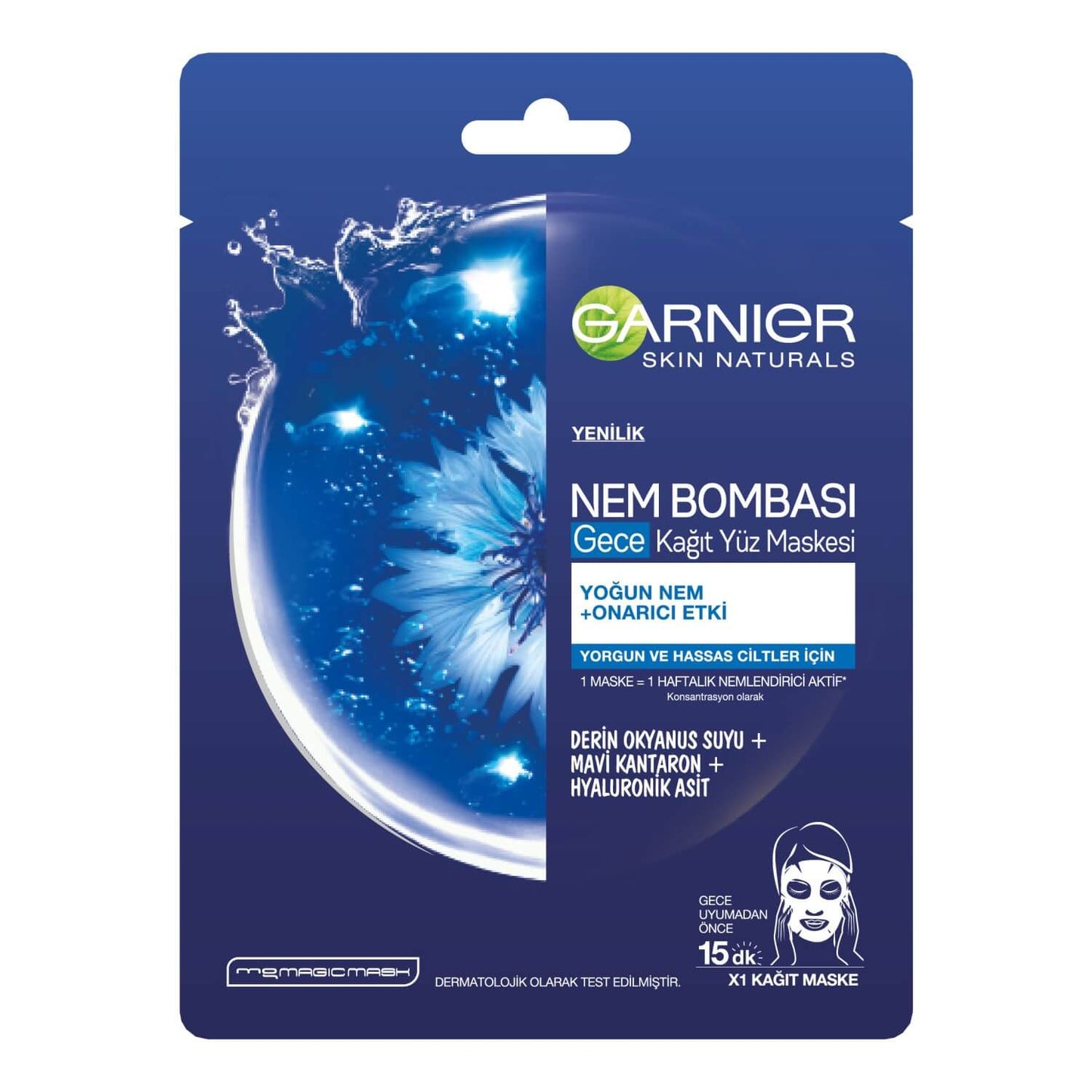 Garnier Moisture Bomb Night Sheet Mask for Tired Skin 1pc