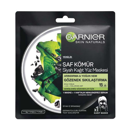 Garnier Charcoal & Black Algae Purifying Sheet Mask 1 Sheet