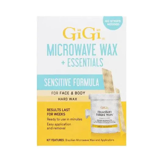 GiGi Brazilian Sensitive Microwave Wax Kit - 8 Oz