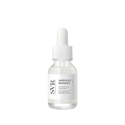 SVR Ampoule Refresh: Anti-Wrinkle Eye Cream - Reduce Fine Lines, Moisturize & Refresh Sensitive Skin - Caffeine + Metal Applicator