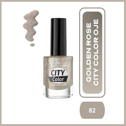 Golden Rose City Color Nail Lacquer High-Shine Shade 82