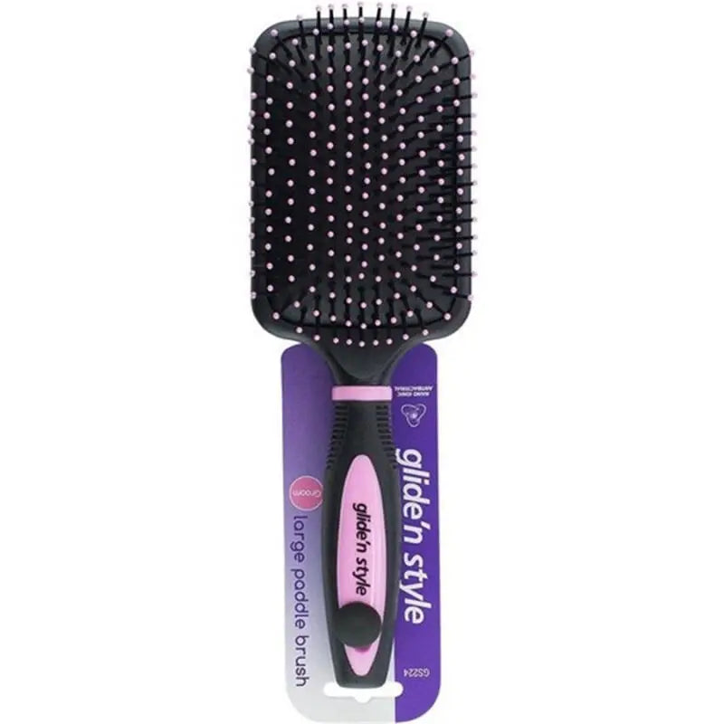 Glide'N Style Large Paddle Brush for Easy Detangling GS-224