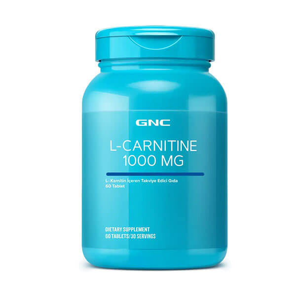 GNC L-Carnitine 1000 mg Amino Acid Supplement 60 Tablets
