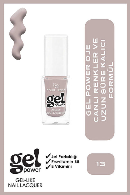 Golden Rose Gel Power Gel-Like Nail Color No:13 10.2ml
