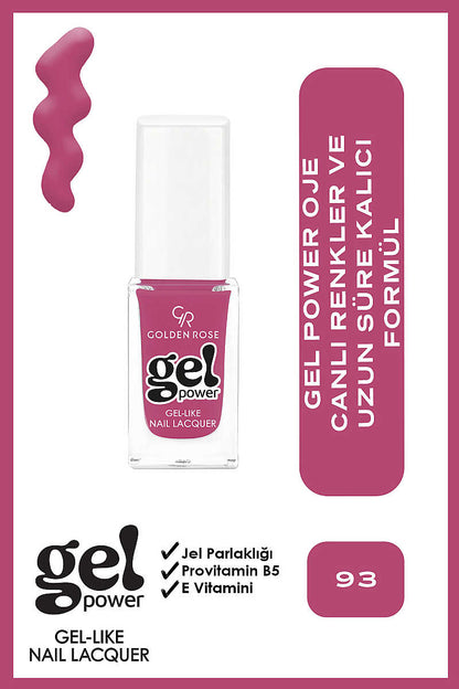 Golden Rose Gel Power Gel-Like Nail Color No:93 10.2ml